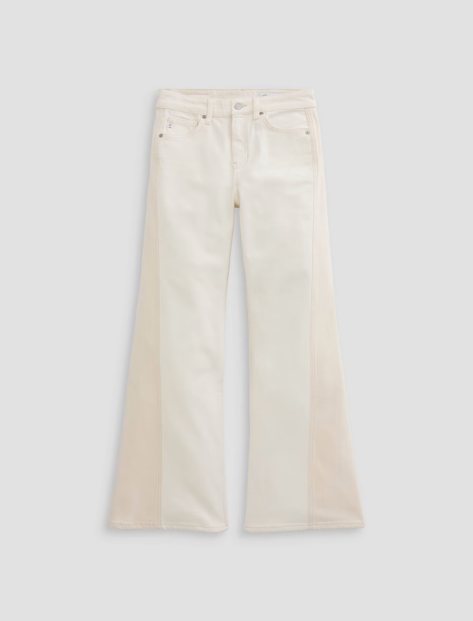 SAIGE WIDE LEG JEAN in Powder Ecru by AG Jeans
