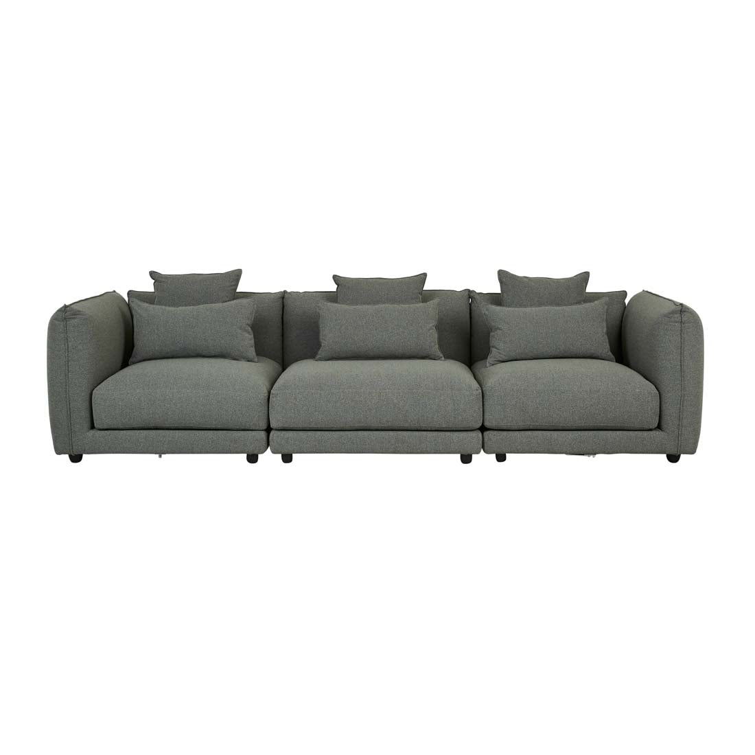 FELIX CREST 1 SEATER RIGHT CORNER SOFA in Olive Leaf by GlobeWest at Darling & Domain