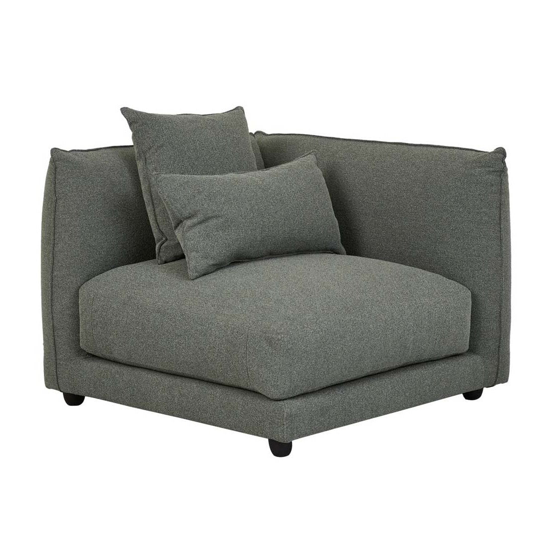 FELIX CREST 1 SEATER RIGHT CORNER SOFA in Olive Leaf by GlobeWest at Darling & Domain