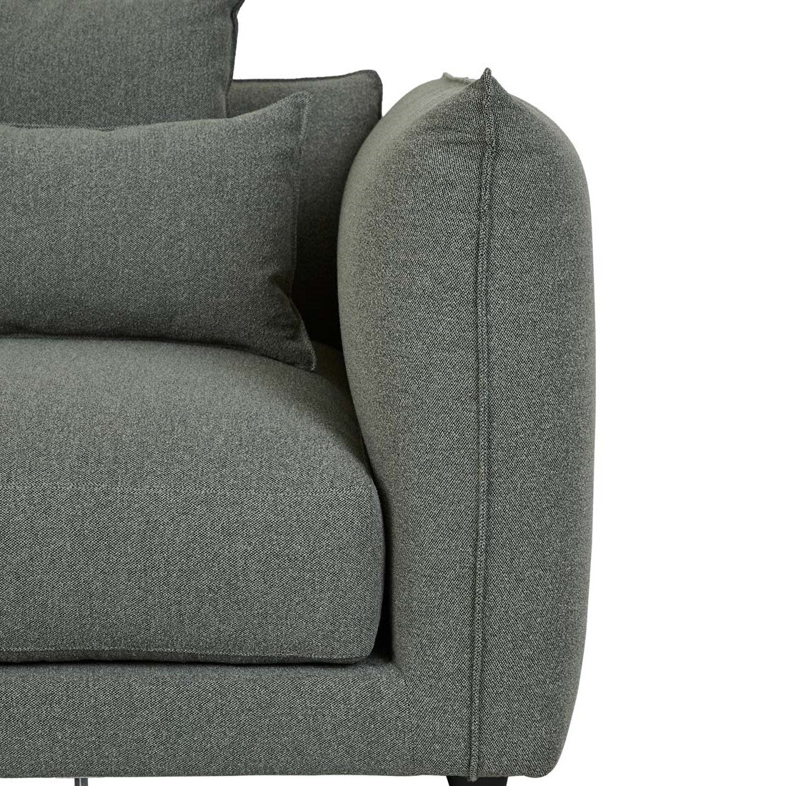 FELIX CREST 1 SEATER RIGHT CORNER SOFA in Olive Leaf by GlobeWest at Darling & Domain
