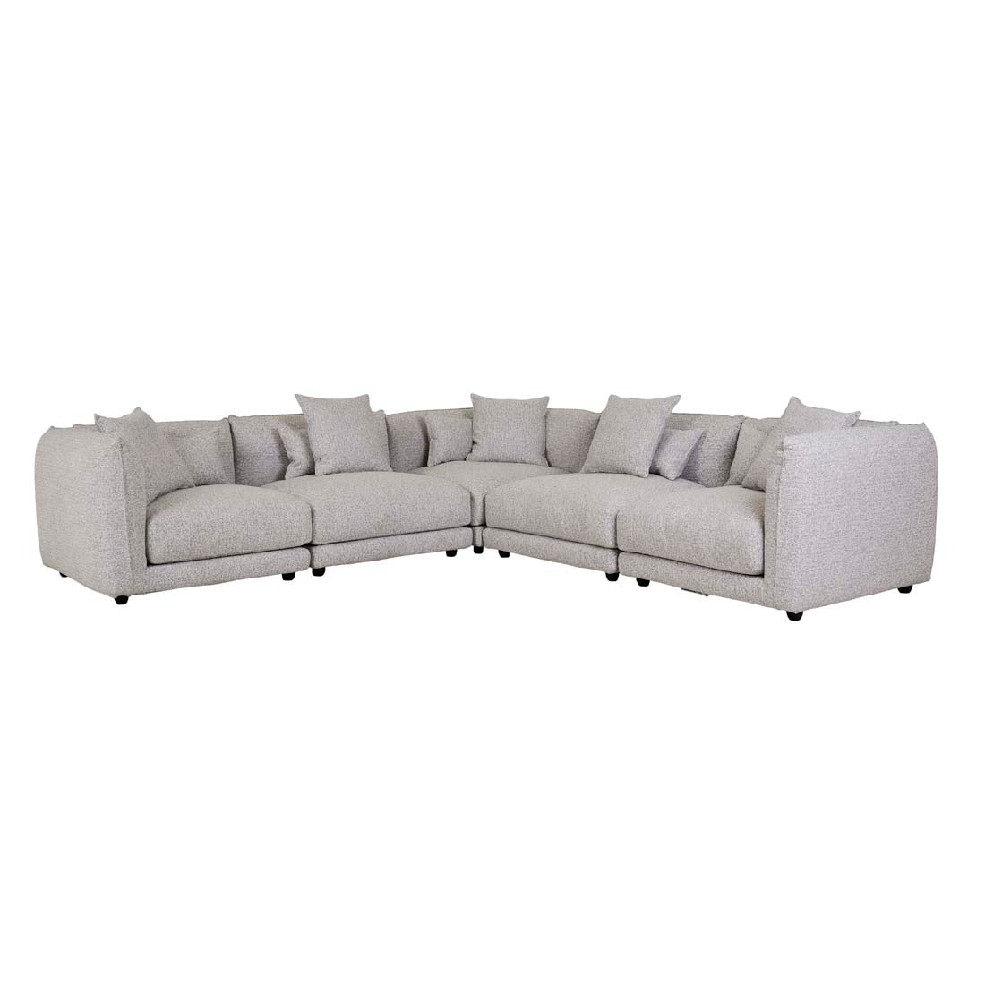 FELIX CREST 1 SEATER RIGHT CORNER SOFA in Cloud Speckle by GlobeWest at Darling & Domain