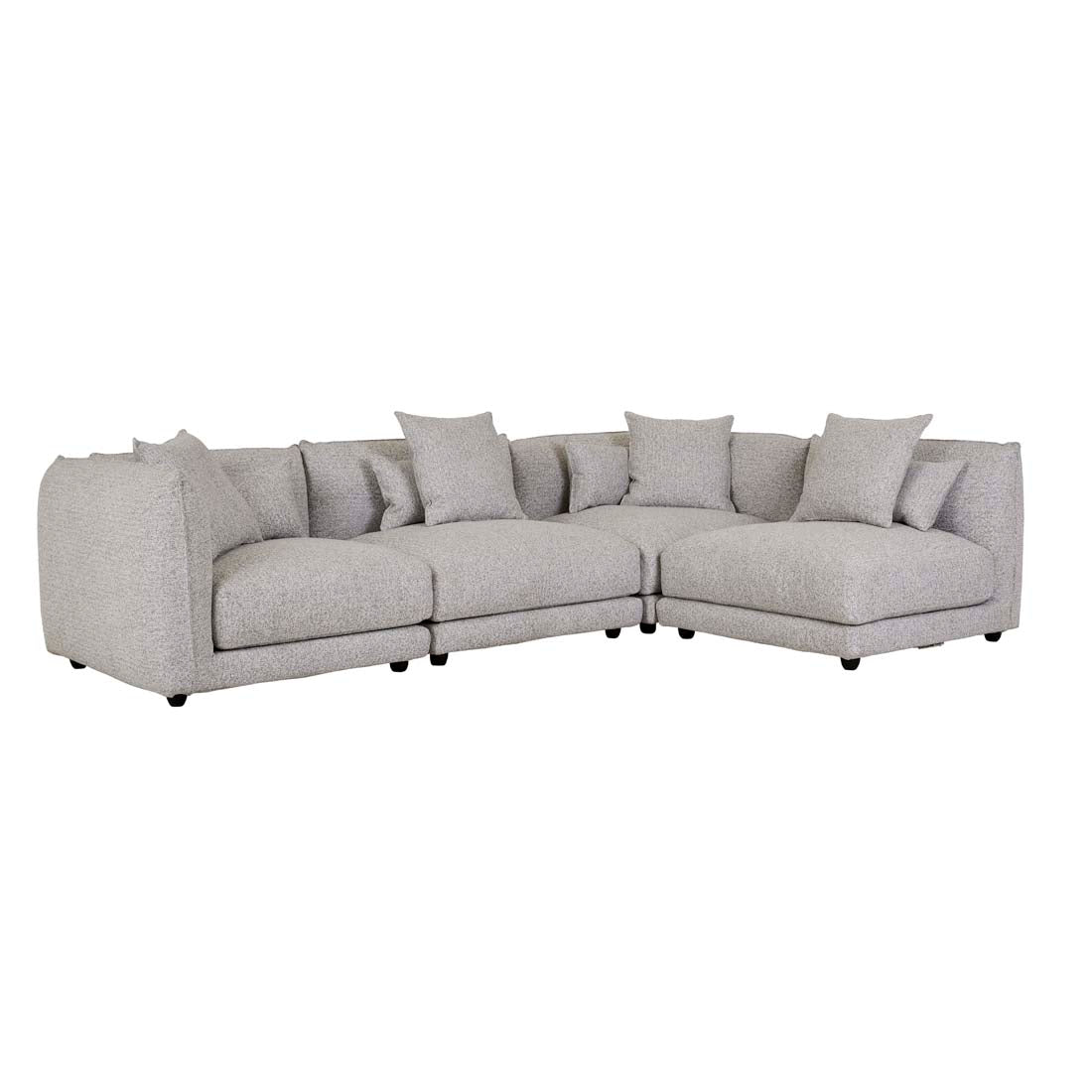 FELIX CREST 1 SEATER LEFT CORNER SOFA in Cloud Speckle by GlobeWest at Darling & Domain