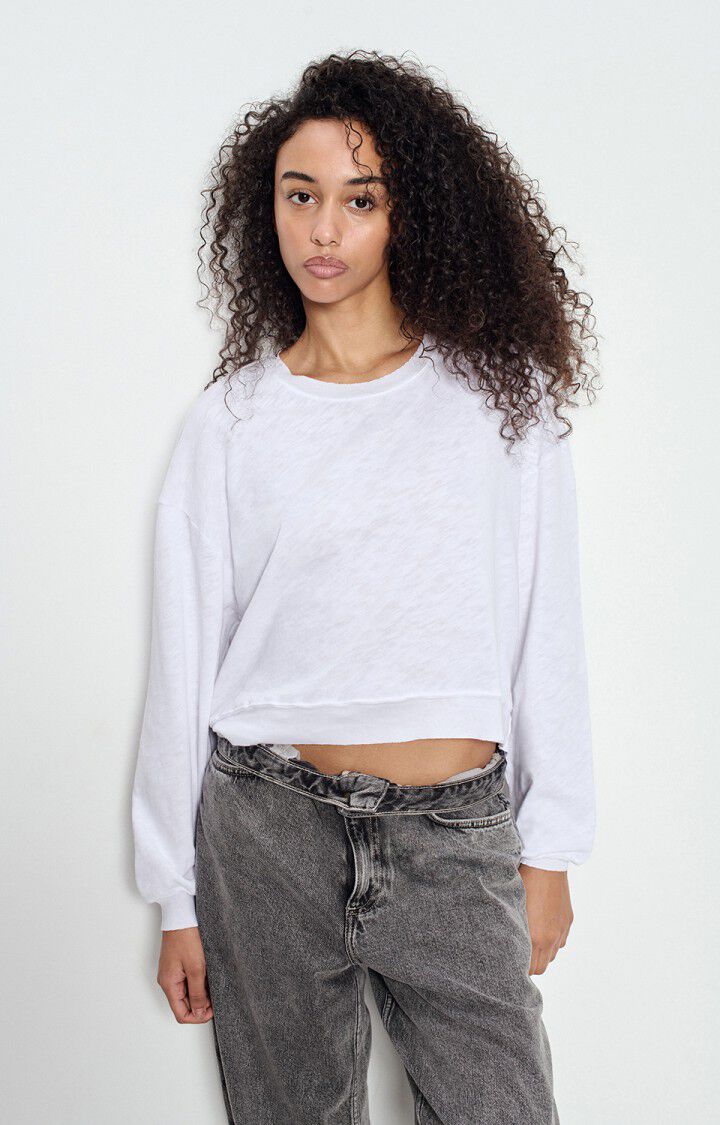SONOMA LONG SLEEVE TEE SON02IG in White by American Vintage