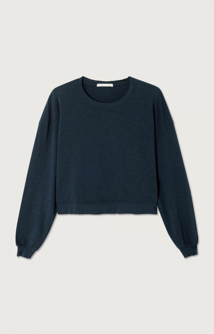 SONOMA LONG SLEEVE TEE SON02IG in Navy Blue by American Vintage
