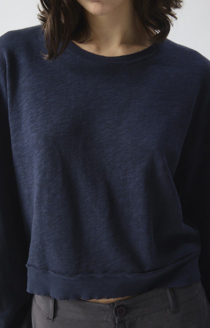 SONOMA LONG SLEEVE TEE SON02IG in Navy Blue by American Vintage
