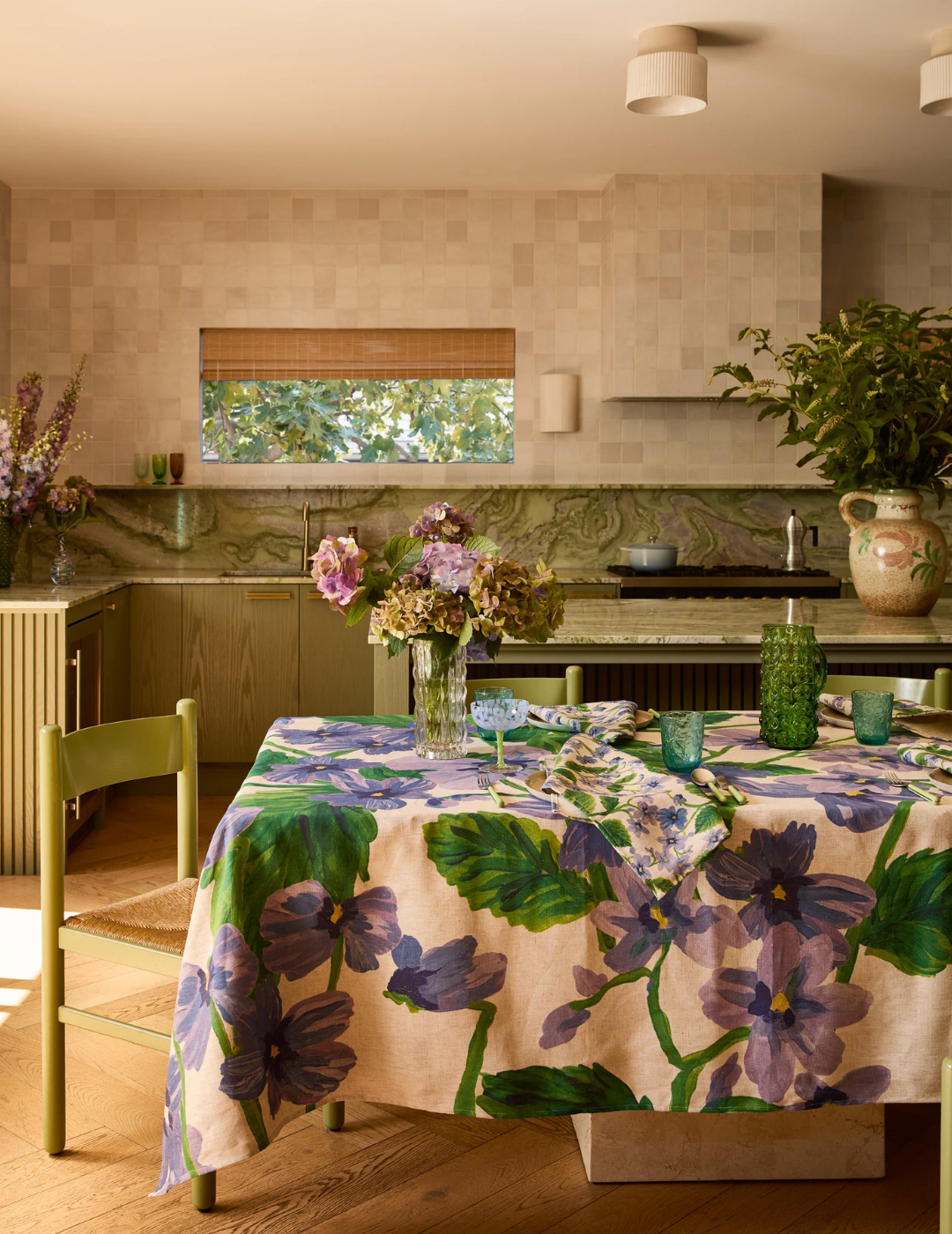 TABLECLOTH in Lilas Blue by Bonnie and Neil