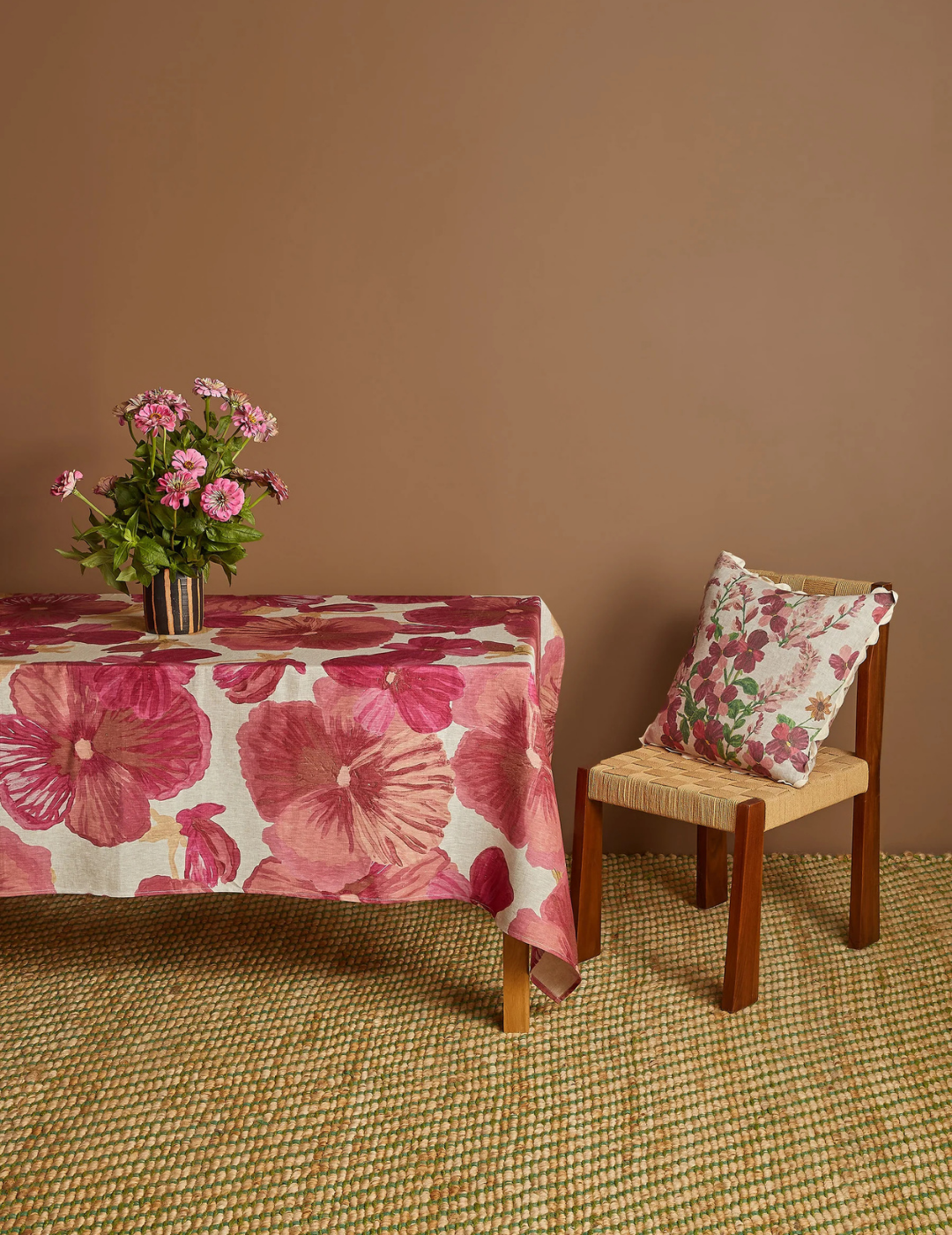 TABLECLOTH in Wild Pansy Pink by Bonnie and Neil