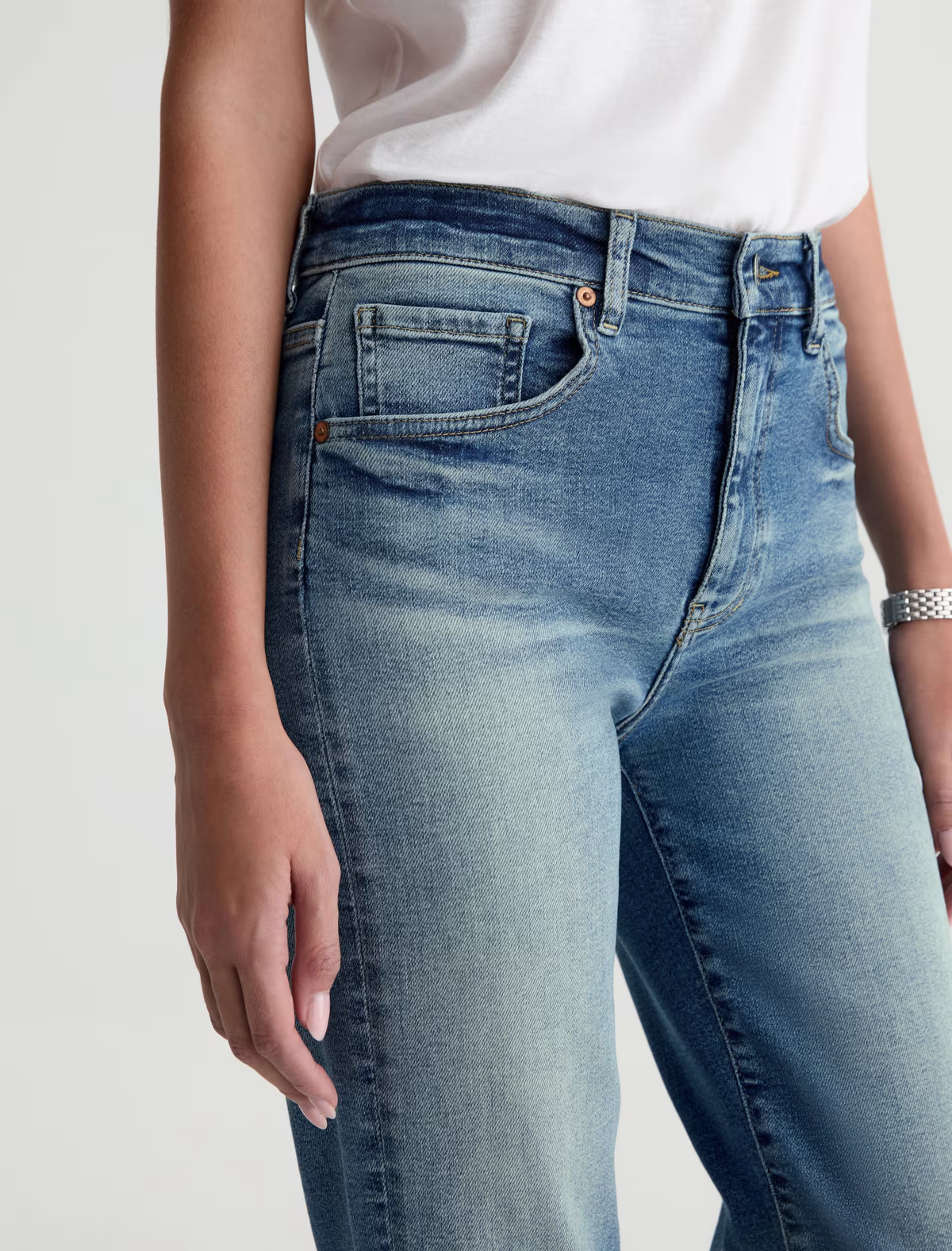 BRINLEY CROP JEAN in 15 Years Bouquet by AG Jeans