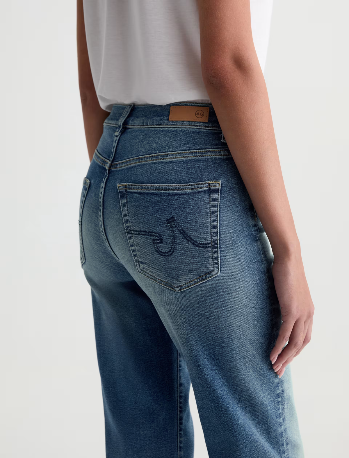 BRINLEY CROP JEAN in 15 Years Bouquet by AG Jeans