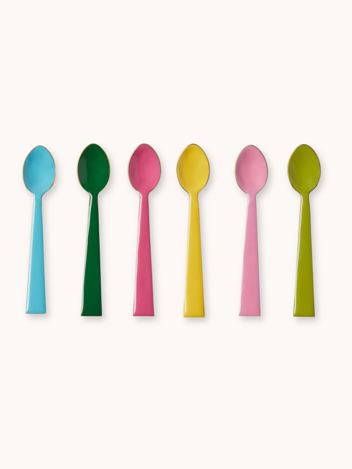 ENAMEL TEASPOON SET in Multi Colour by Bonnie and Neil