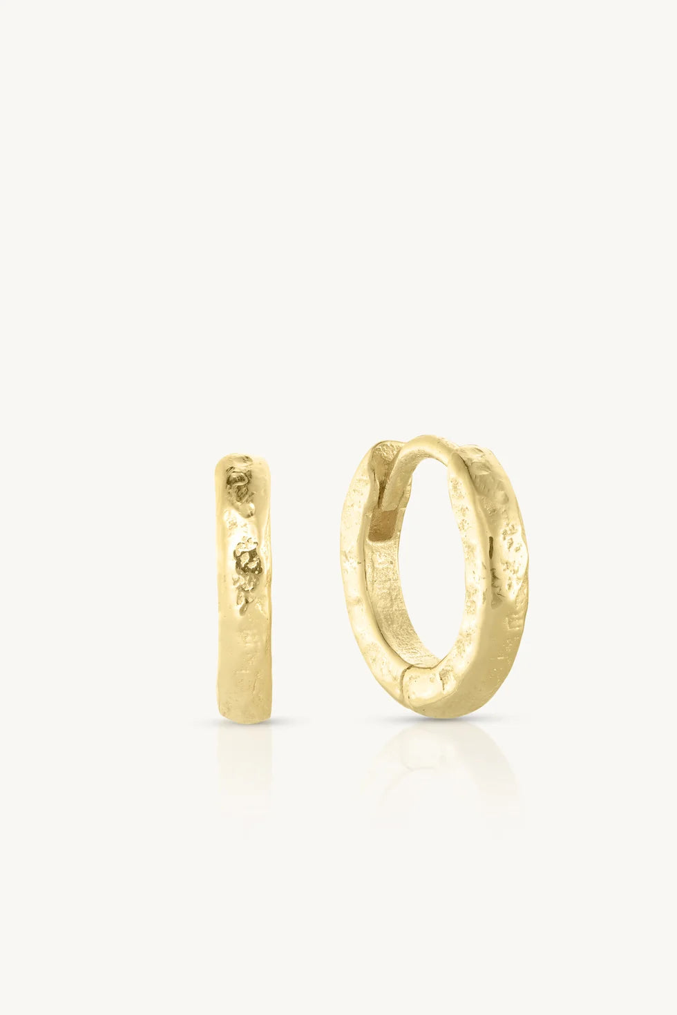 TEXTURED GOLD HUGGIES in Small by ToniMay