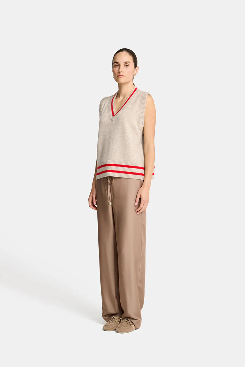 TINA VEST in Natural and Rouge by Arlington Milne