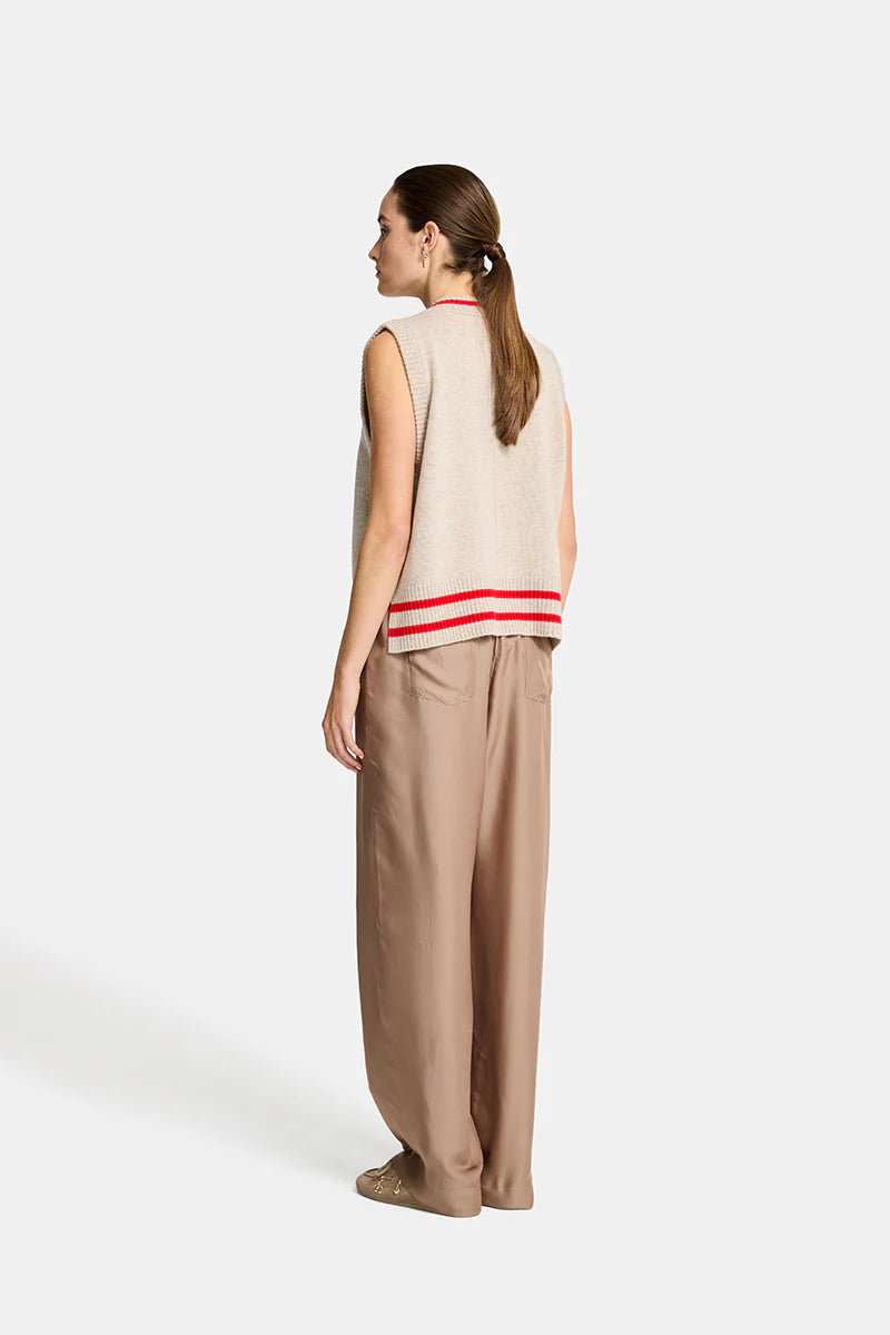 TINA VEST in Natural and Rouge by Arlington Milne