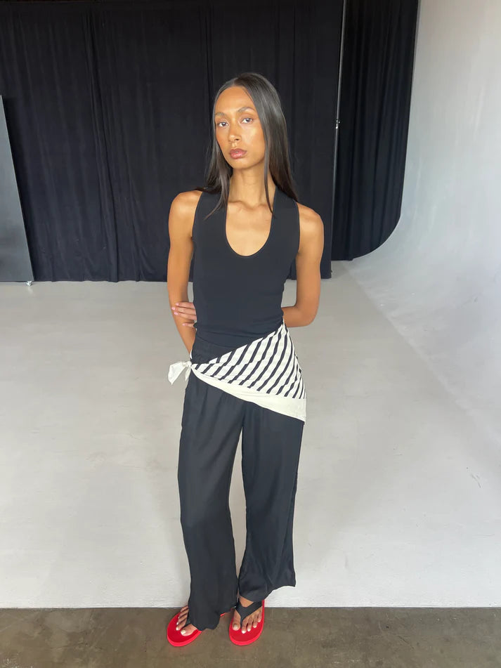 TROPEA TOP in Black by Mael Brand