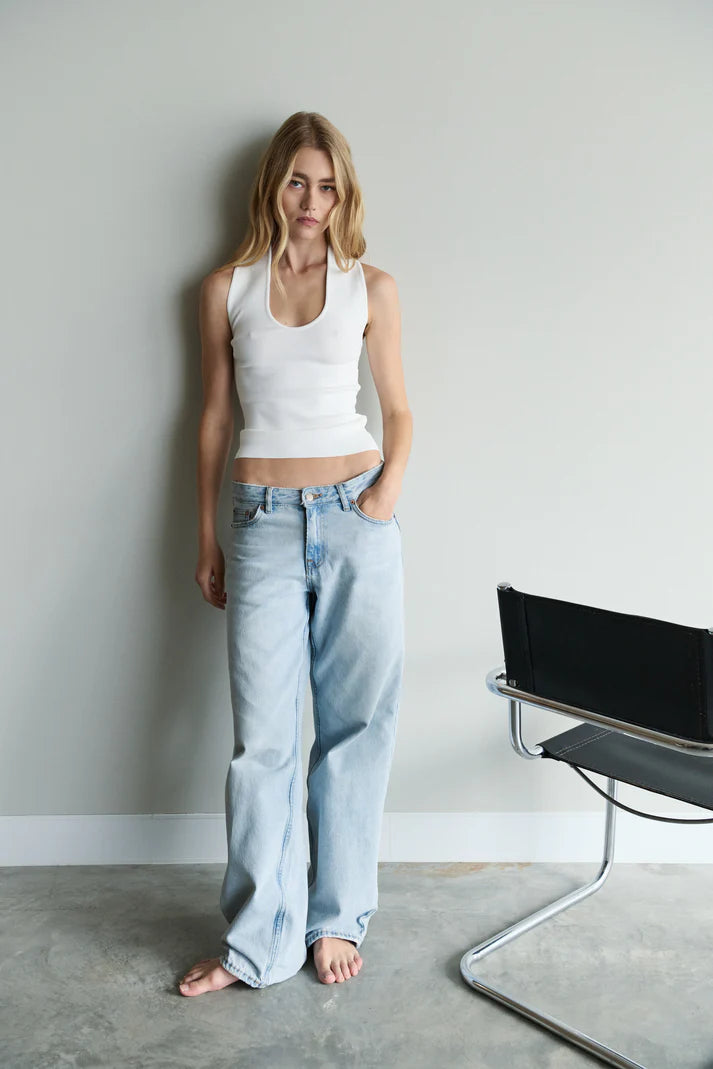 TROPEA TOP in Rice White by Mael Brand