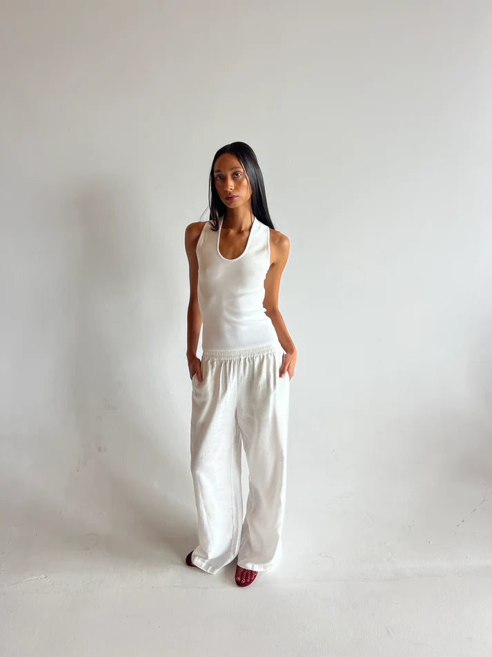 TROPEA TOP in Rice White by Mael Brand