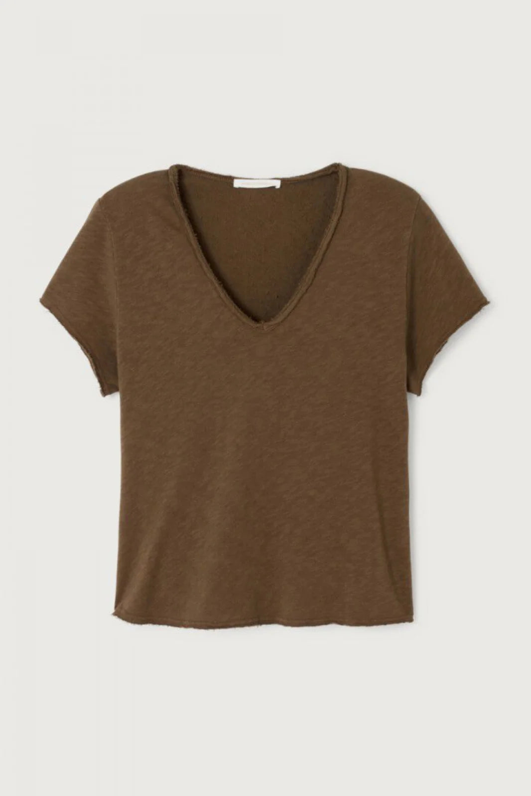 SONOMA SHORT SLEEVE V NECK TEE SON02AG in Vintage Chestnut by American Vintage