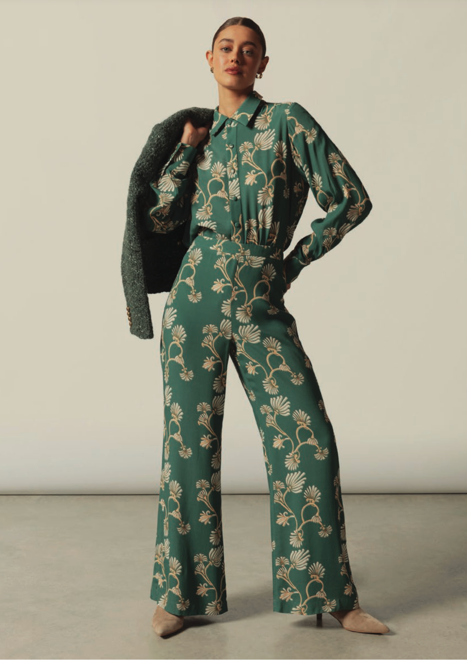 FLOURISH PANT in Grove Nouveau by Zoe Kratzmann