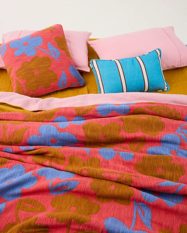 UPHOLSTERY RECTANGLE LOUNGE CUSHION in Piazza Stripe from the amazing range of Kip & Co products