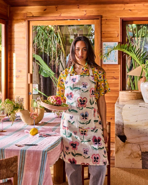 APRON in Pretty Pansy from the amazing range of Kip & Co products