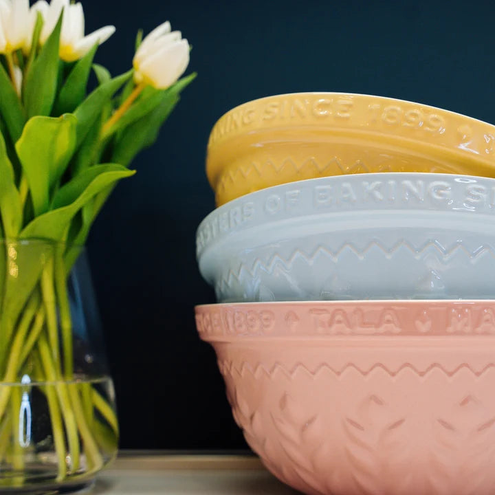 TALA STONEWARE MIXING BOWL in Yellow Corn Design by Tala
