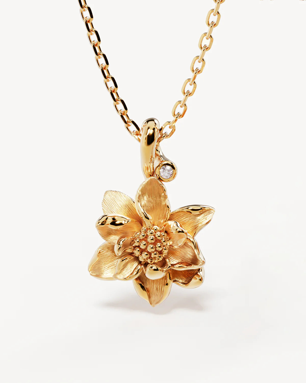 BIRTH FLOWER NECKLACE | GOLD - Darling & Domain