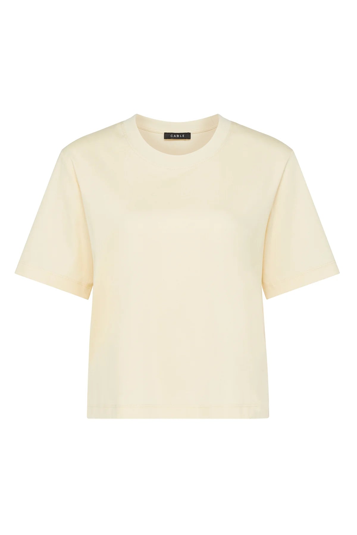 PIMA BOXY TEE | Yellow - Darling & Domain