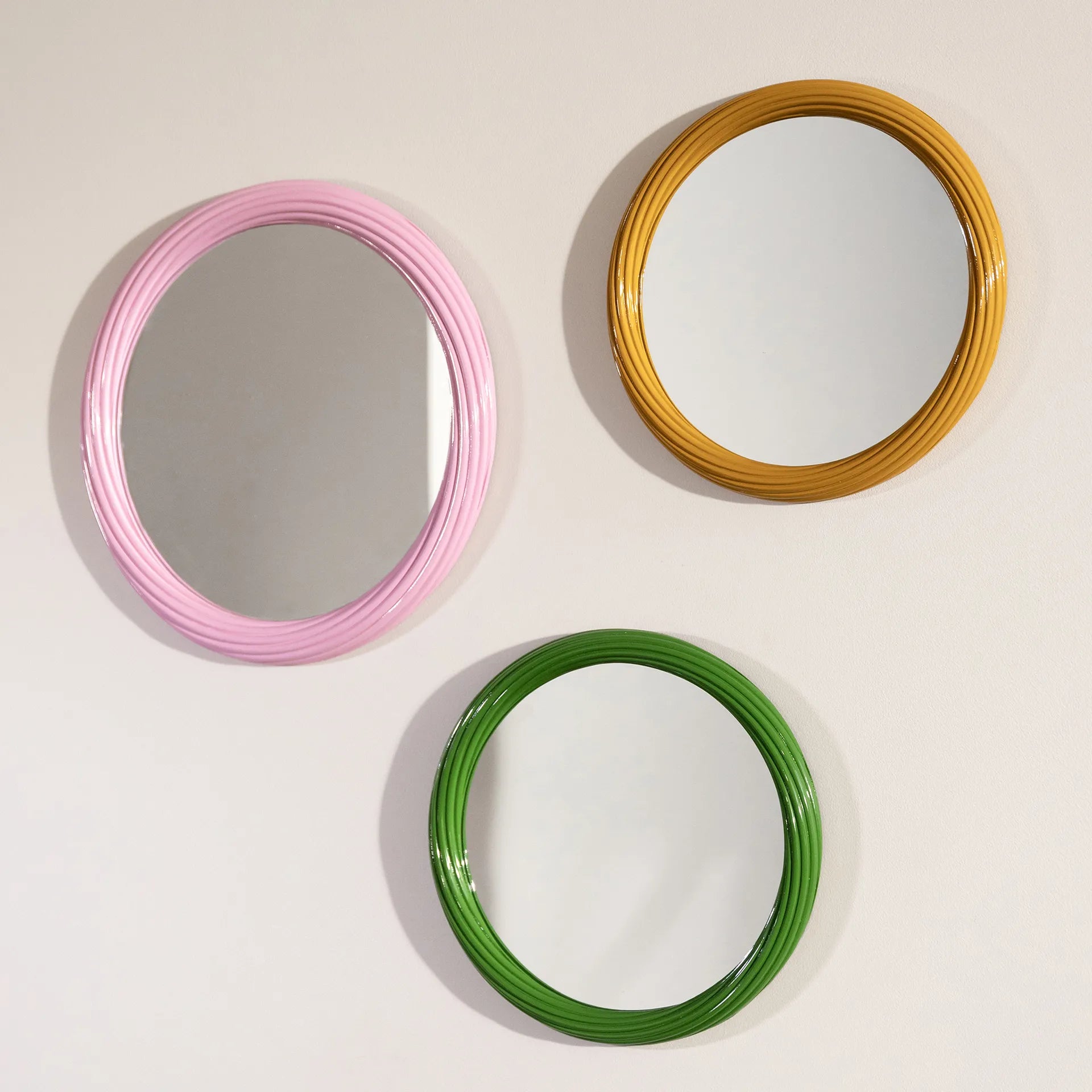 Churros Mirror in Pink by &Klevering