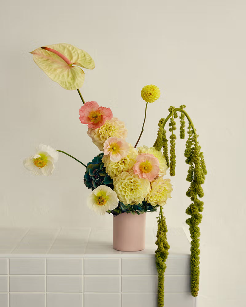 VASE ROUND MEDIUM in Milk by Mud Australia