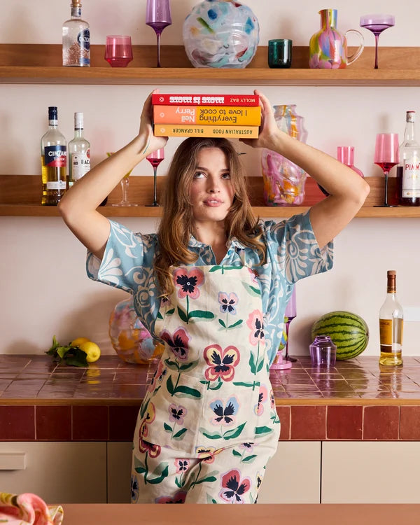 APRON in Pretty Pansy from the amazing range of Kip & Co products