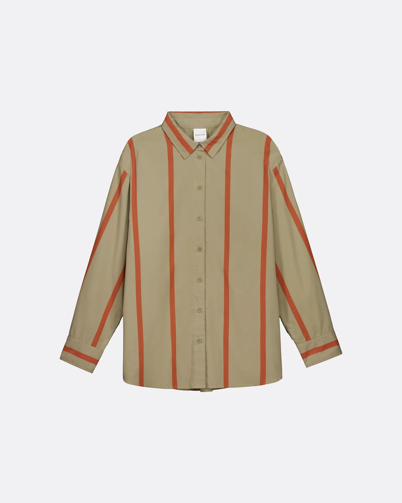 MAKER SHIRT in Nasturtium Stripe by Kowtow