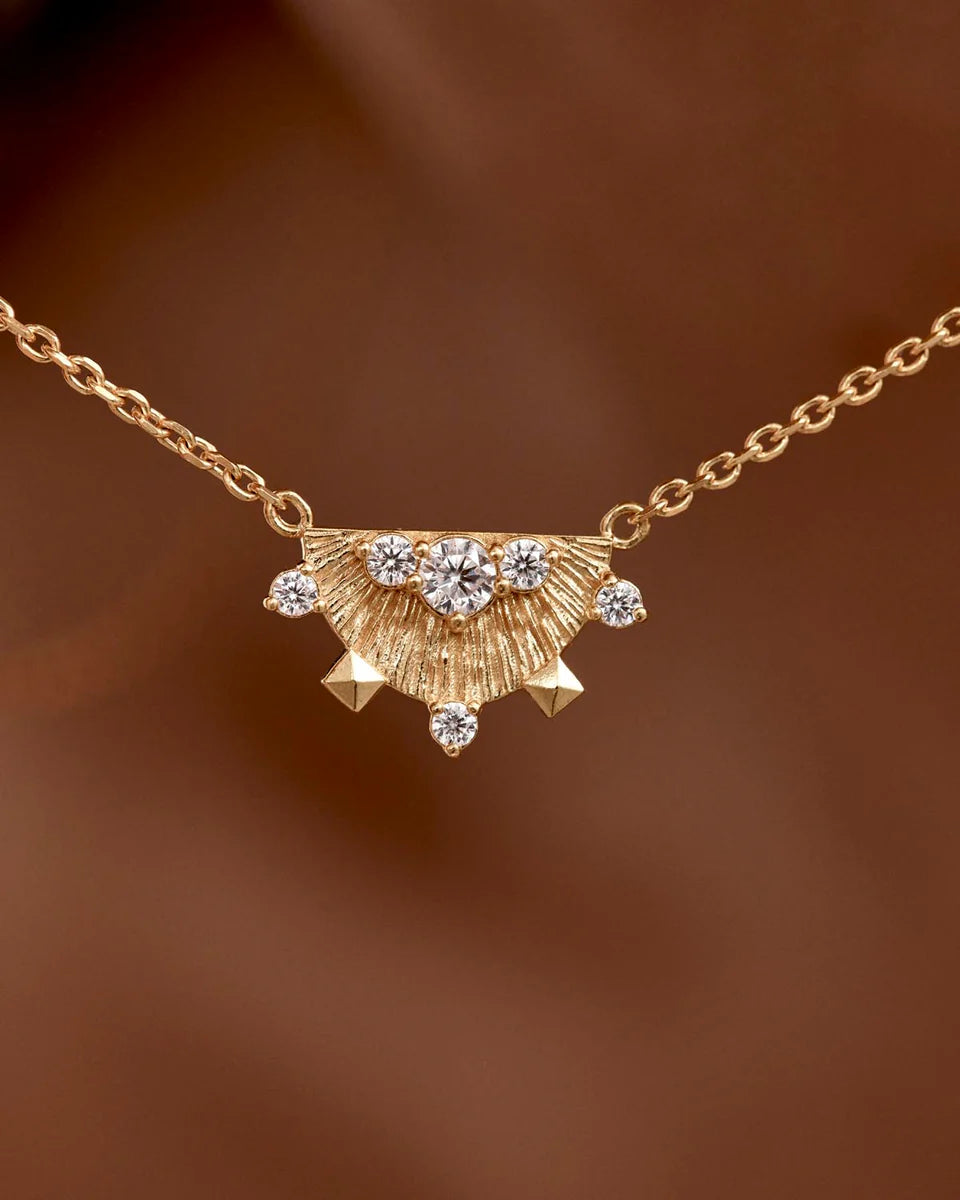 LOTUS RAIN NECKLACE in 18K Gold Vermeil from By Charlotte