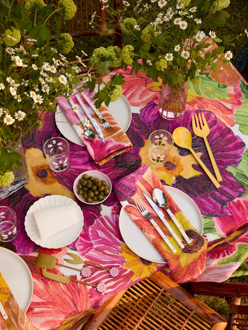 ENAMEL SALAD SERVERS in Sunny by Bonnie and Neil