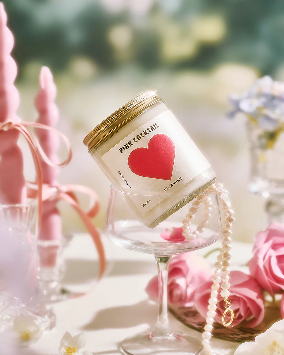 PINKMINT CANDLE | Pink Cocktail - Darling & Domain