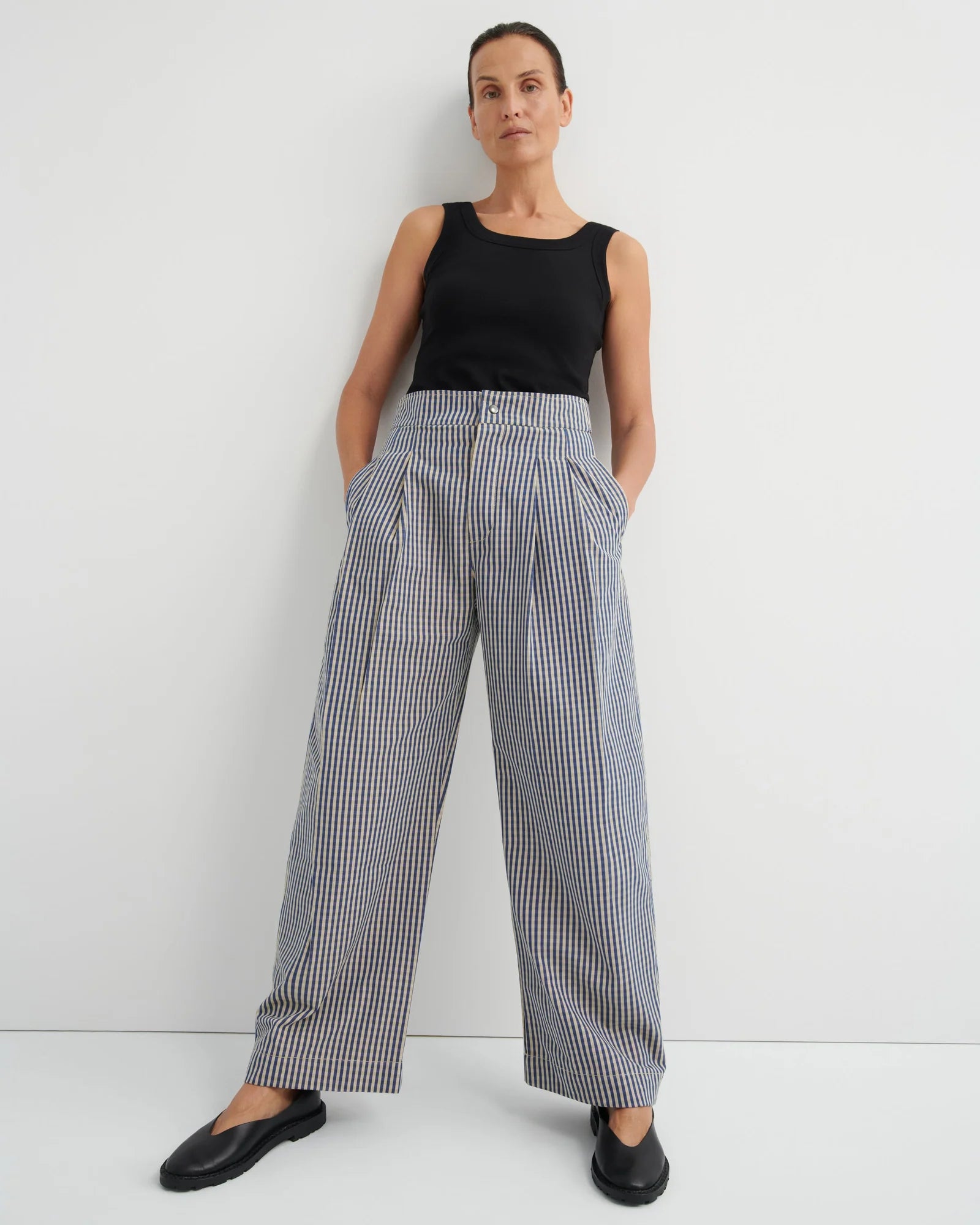 SCULPT PANT | Landscape Check - Darling & Domain