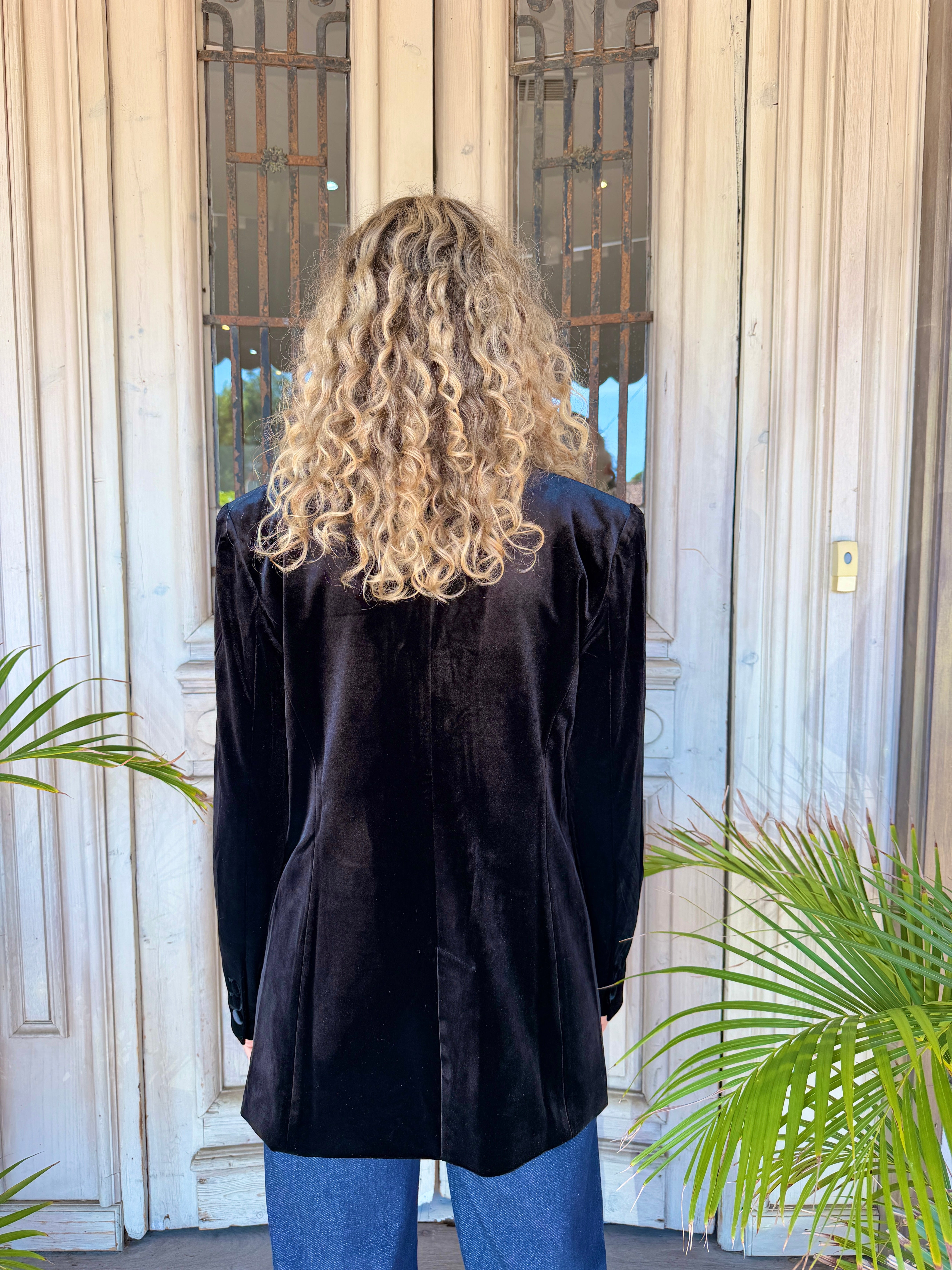 VELVET BLAZER in Black by Sophie Moran