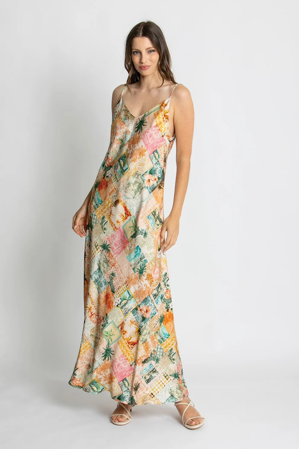 HAZEL SLIP DRESS in Malibu by Kachel