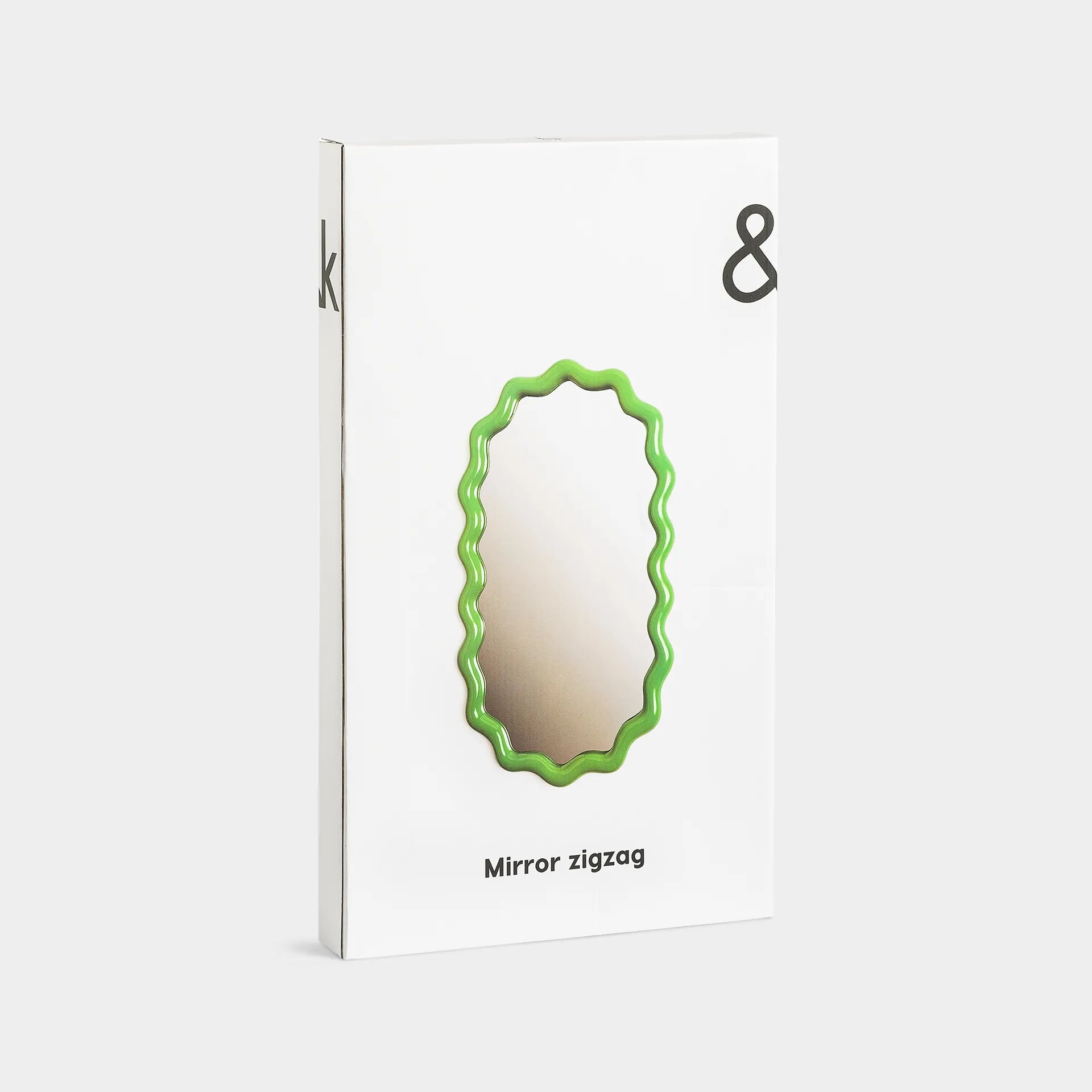 Zigzag Mirror in Green by &Klevering
