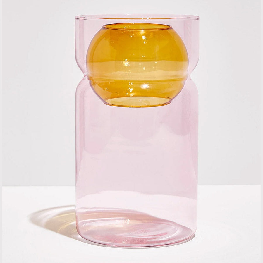 BALANCE VASE in Pink + Amber from Fazeek