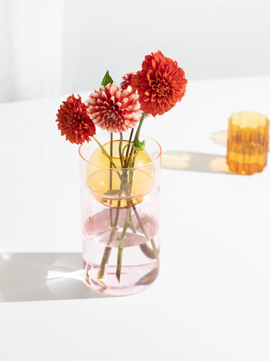 BALANCE VASE in Pink + Amber from Fazeek