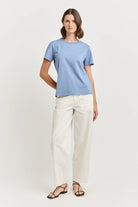CLASSIC ORGANIC COTTON TEE in Mist by Toorallie at Darling & Domain