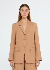 ELLE BLAZER in Biscuit by Pippa Ridley