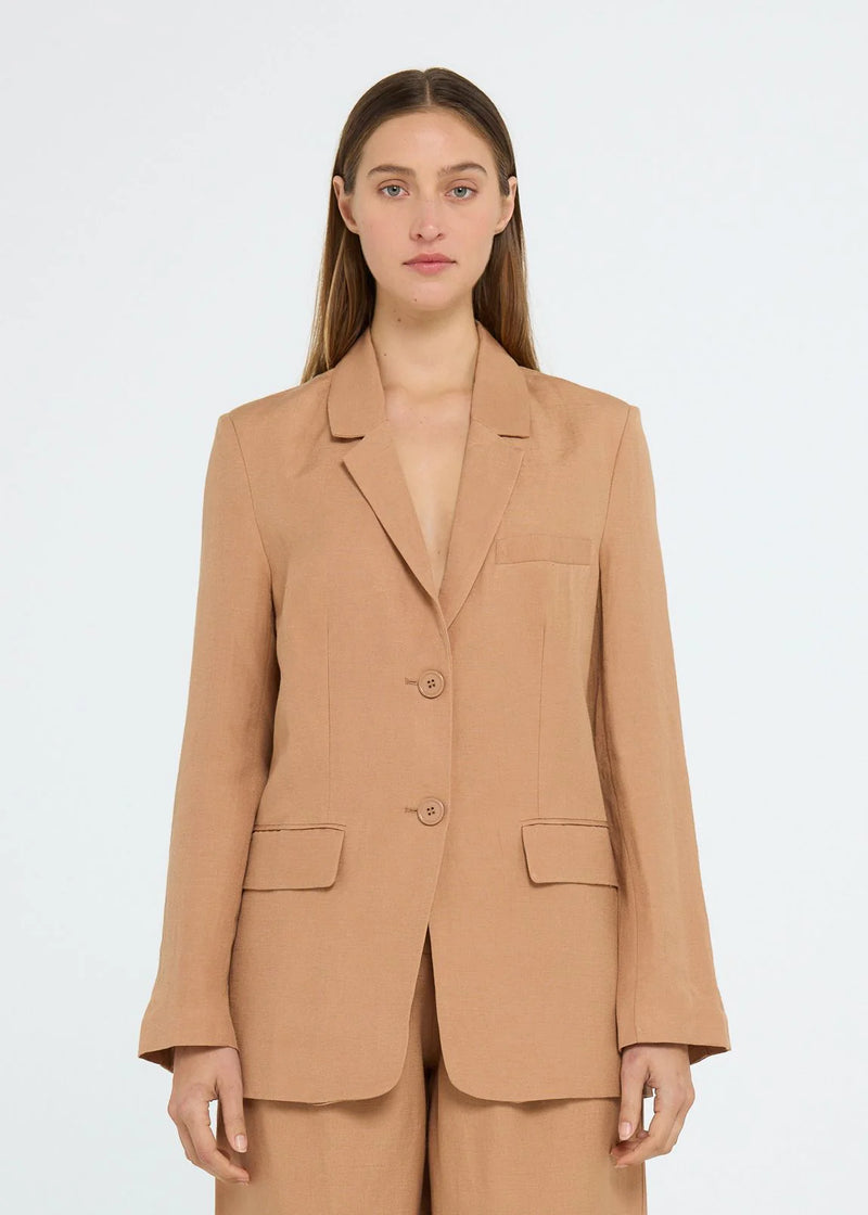 ELLE BLAZER in Biscuit by Pippa Ridley
