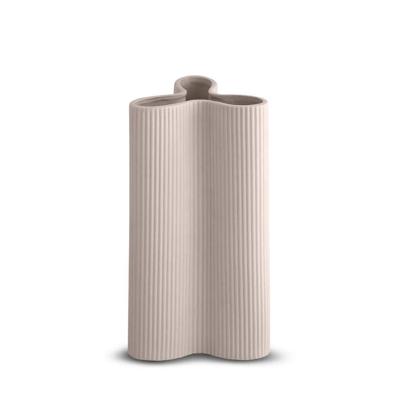 RIBBED PETAL VASE in Nude from Marmoset Found