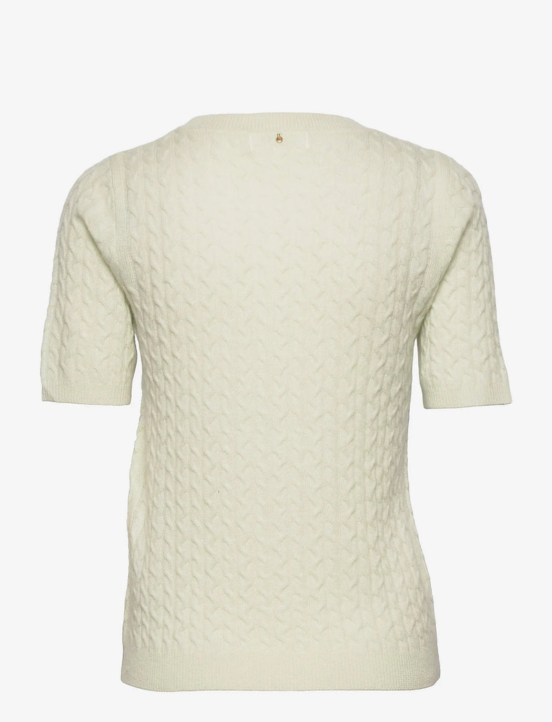 ROSEMUNDE S/S PATTERNED KNIT | Ivory