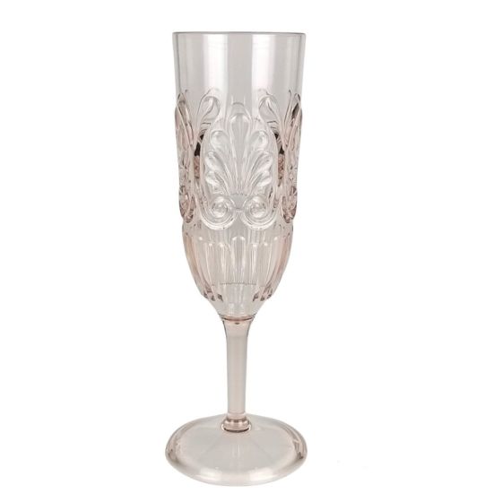 ACRYLIC CHAMPAGNE FLUTE  in Blush part of the Flair Gifts & Home