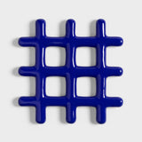 TRIVET GRID in Blue by &Klevering the homeware designer