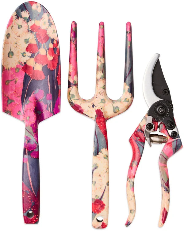 GARDEN TOOLS + GLOVES SET in Australian Bush Blossom from the amazing range of Kip & Co