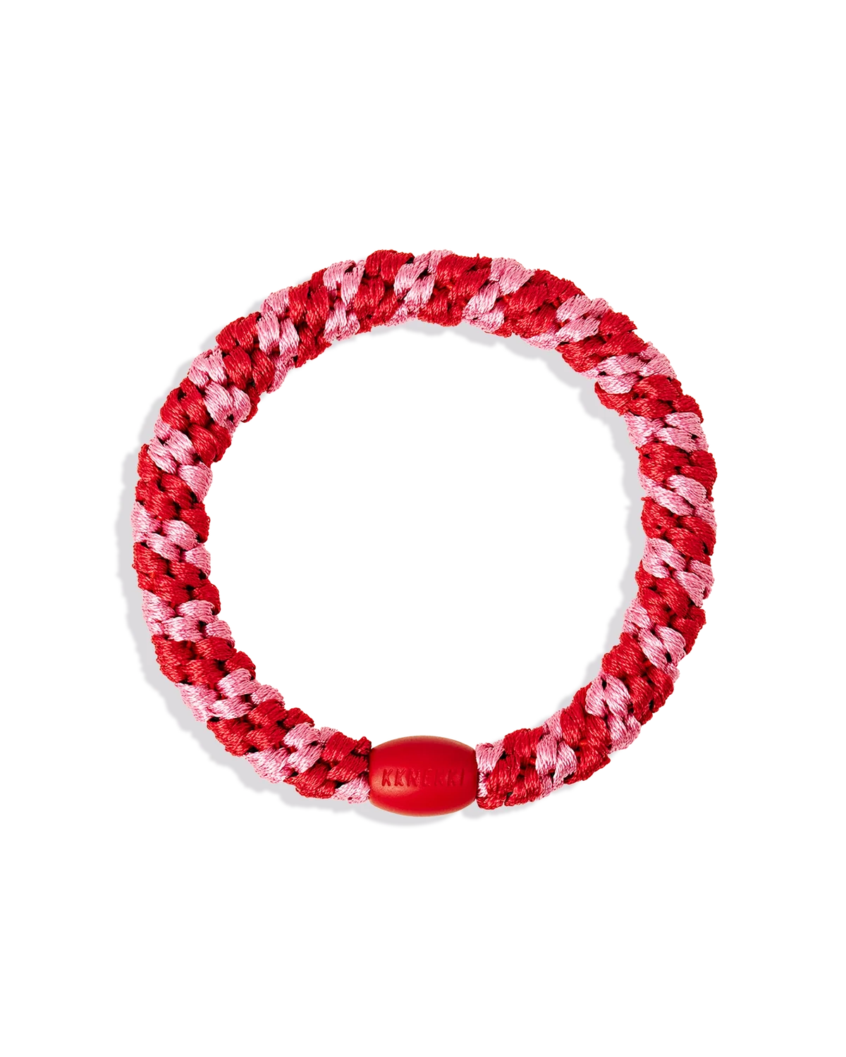 KKNEKKI ORIGINAL HAIR TIES in Red Bubblegum Stripe