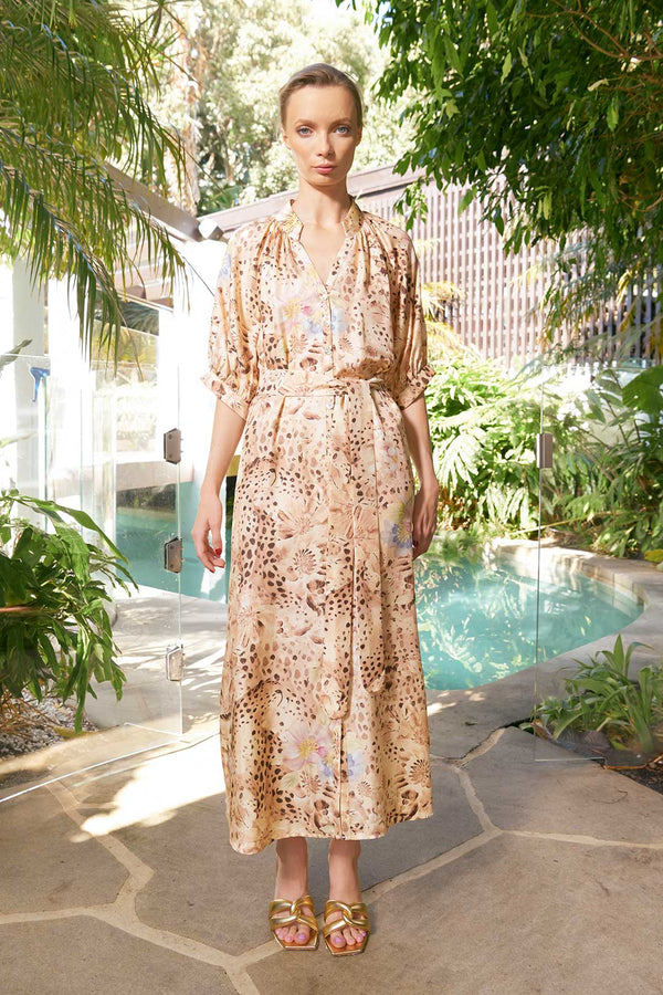 TAYLOR CHEETAH ANKLE DRESS from The Dreamer Label